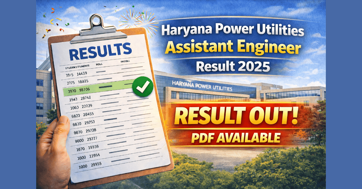 Haryana Power Utilities AE Result 2025