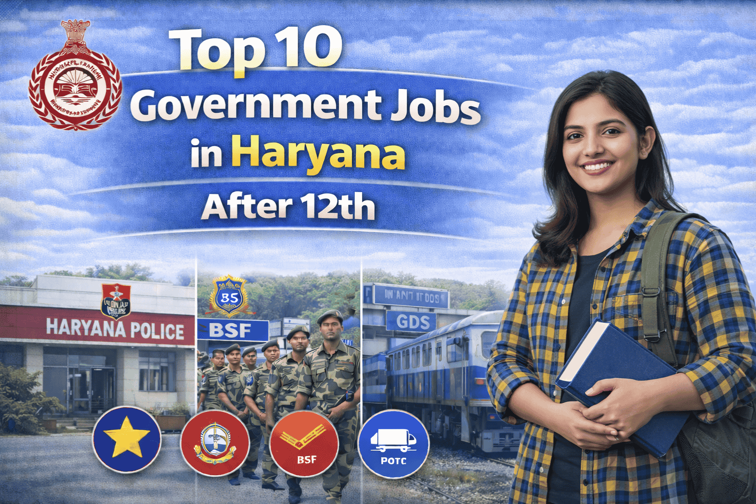Top 10 Government jobs in haryana after 12th in 2026