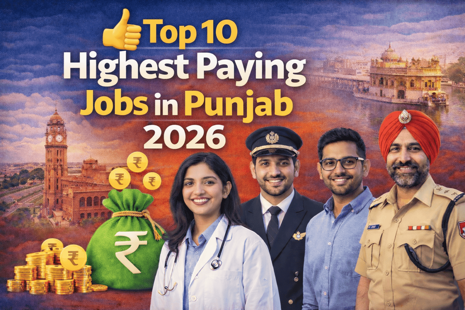 Top 10 Highest Paying Jobs in Punjab 2026