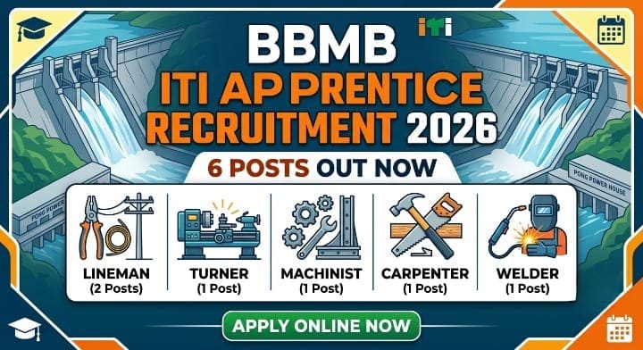 BBMB ITI Apprentice Recruitment 2026